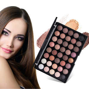 New 40 Colors Eye Makeup Nudes Palette Matte Eyeshadow Naked Beauty Powder Eye Shadows Earth Pearl Shimmer Cosmetic Set TSLM1