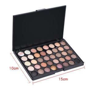 New 40 Colors Eye Makeup Nudes Palette Matte Eyeshadow Naked Beauty Powder Eye Shadows Earth Pearl Shimmer Cosmetic Set TSLM1