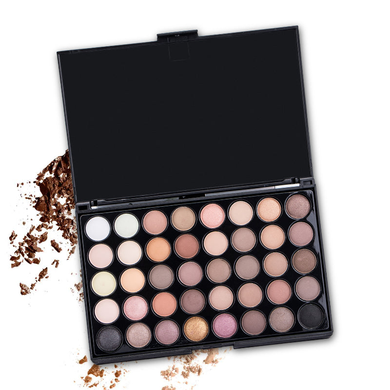 New 40 Colors Eye Makeup Nudes Palette Matte Eyeshadow Naked Beauty Powder Eye Shadows Earth Pearl Shimmer Cosmetic Set TSLM1